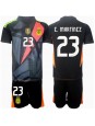 Otroške Nogometnih dresov Argentina Emiliano Martinez #23 Vratar Domači Copa America 2024 Kratki rokavi (+ hlače)